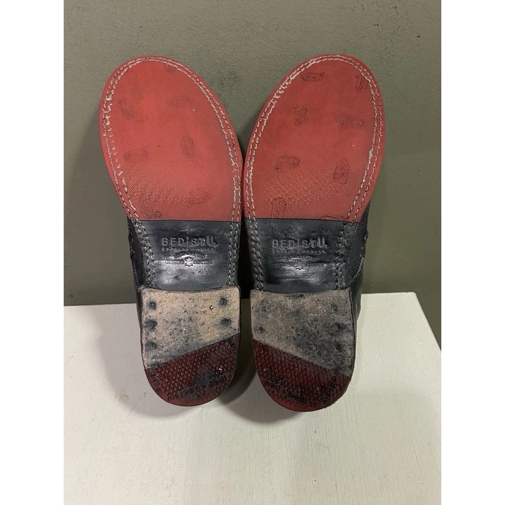 Bed Stu Rose Cobbler Shoes Womens Sz 39 US 8 Gray Leather Slip On Steampunk - Picture 6 of 12